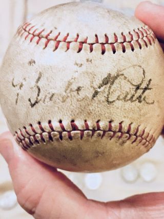 Authenticated Signed 1927 Babe Ruth Baseball 2