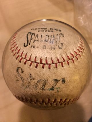 Authenticated Signed 1927 Babe Ruth Baseball 5