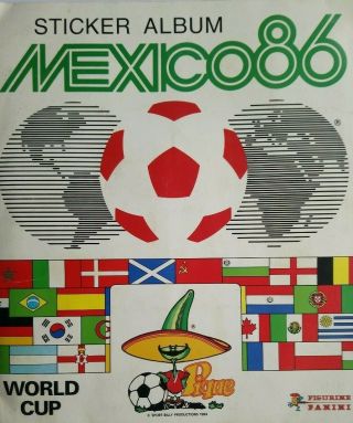Panini Mexico 86 (1986) World Cup Sticker Album 100 Complete