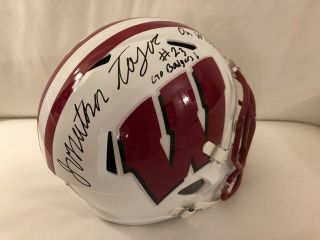 Jonathan Taylor Signed Wisconsin Badgers Fs Helmet Jsa Sd49820 Full Signature