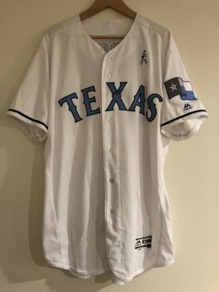 Mlb Game Fathers Day Iapoce 9 Texas Rangers Baseball Jersey Size 48 Stains