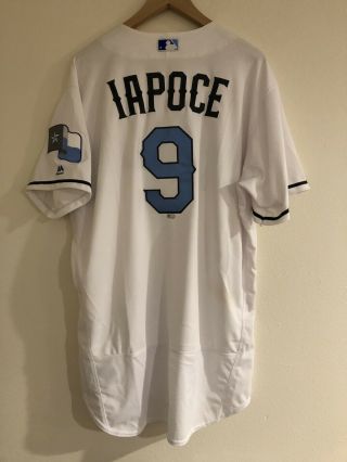 MLB Game Fathers Day Iapoce 9 Texas Rangers Baseball Jersey Size 48 Stains 2