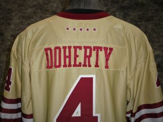 Boston College Eagles Game / Worn Jersey.  Teddy Doherty.  Great Wear 4