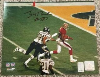 Jerry Rice Autographed Signed San Francisco 49ers 8x10 Photo Rice Holo
