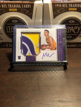 2018 - 19 National Treasures Rpa Rookie Patch Auto Horizontal Moritz Wagner 26/49