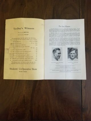 1927 UCLA vs Whittier College California Football Program 2