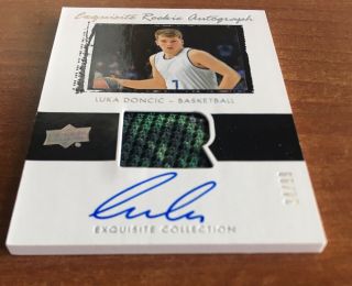 2019 Upper Deck Goodwin Champions Exquisite Luka Doncic RPA Rookie Auto 34/99 3