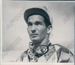 1959 Race Horse Jockey Bill Shoemaker Press Photo