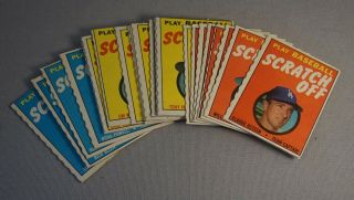 1970 Topps Baseball Scratch Off Complete Set (24)