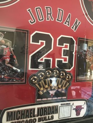 michael jordan Signed framed jersey 2