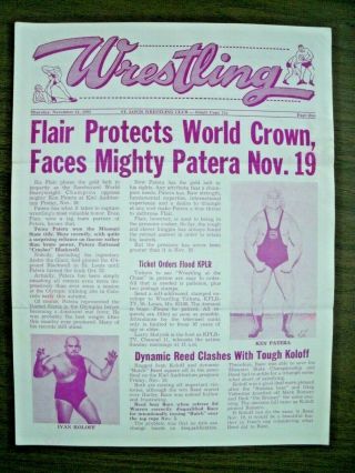 St Louis Wrestling 11/19/82 Nwa Belt Flair V Patera Koloff V Reed Brody Huber