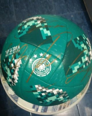 Ozil,  Gomez,  Muller,  Kimmich Germany Football Ball Signed Authentic Autographed