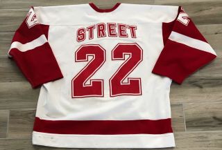University of Wisconsin Badgers game worn hockey jersey 22 Ben Street 2