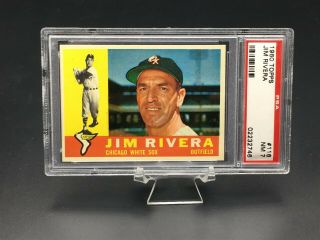 1960 Topps Baseball Jim Rivera Psa Nm 7 116 Chicago White Sox Reg Set Break