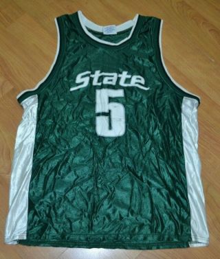 Vintage Michigan State Spartans Basketball Jersey Youth Xl 18 - 20 Forbes Msu