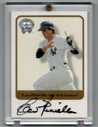 2001 Fleer Greats Of The Game Certified Autograph Lou Piniella Signed