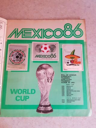 PANINI MEXICO 86 WORLD CUP FOOTBALL STICKER ALBUM (complete) 3