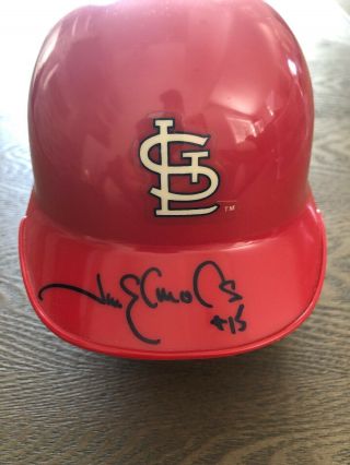 Jim Edmonds St Louis Cardinals Rare Signed Mini Helmet