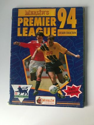 Rare Merlin Premier League Football Sticker Album Book 1994 94 100 Complete Set