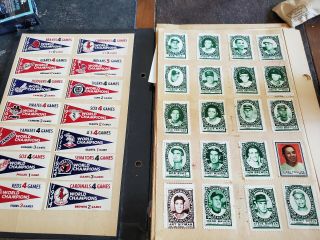 1930s Baseball Scrapbook Fenway Photos,  Tickets,  Rain Checks,  Stamps,  Flyer Etc 7