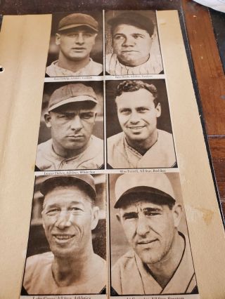 1930s Baseball Scrapbook Fenway Photos,  Tickets,  Rain Checks,  Stamps,  Flyer Etc 9