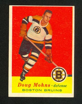 1957 - 58 Topps Doug Mohns 12 - Boston Bruins - Nm