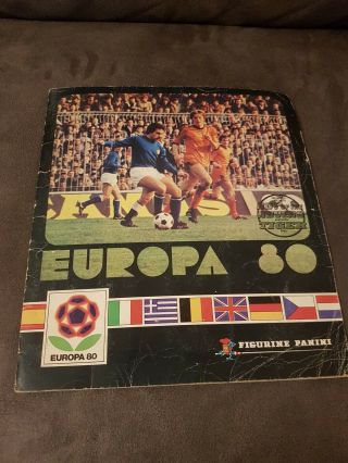 Ultra Rare Europa 80 Panini Sticker Album Book (1980) 1 Sticker Missing