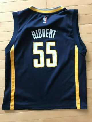 Boys Adidas Indiana Pacers Roy Hibbert 55 Youth Size L 14 - 16 Jersey 2