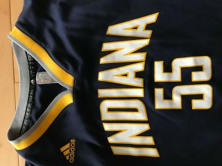 Boys Adidas Indiana Pacers Roy Hibbert 55 Youth Size L 14 - 16 Jersey 3