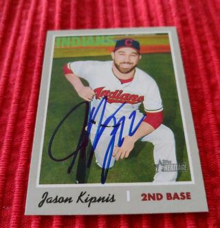 2019 Topps Heritage 247 Jason Kipnis Auto Cleveland Indians