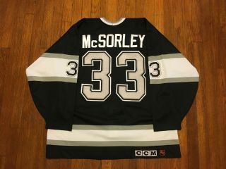 Los Angeles Kings Authentic Ccm Jersey 33 Marty Mcsorley Black Size 54 Ultrafil