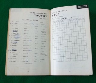 Program: Daily Express Trophy,  Silverstone,  Aug 26,  1950 (Farina Parnell Alfa 3