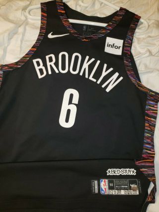 Jared Dudley 2018 - 19 Brooklyn Nets City Edition Game Worn Jersey Biggie Smalls
