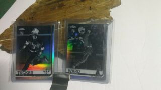 Kyle Tucker 2019 Topps Chrome Rc Negative Refractor And Taylor Ward Negative