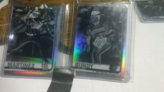 KYLE TUCKER 2019 Topps Chrome RC Negative Refractor and Taylor Ward negative 3