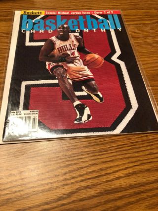 Special Michael Jordan Beckett Basketball Card Monthly July 1998 Issue