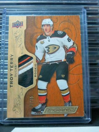 2018 - 19 Engrained Troy Terry Rookie Patch 31/35 Ducks Bb