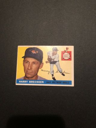 1955 Topps Baseball Card 113 Harry Brecheen Ex,  /exmt