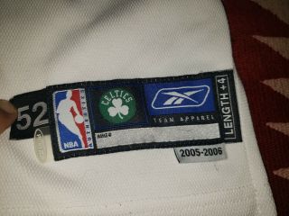 2005 - 2006 Perkins BOSTON CELTICS Game Worn Team Issued NBA Basketball jersey 3