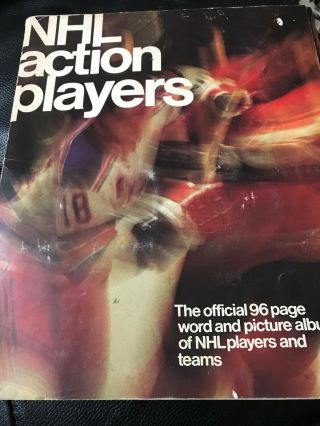 Loblaws Nhl " Action Players " Sticker Set And Album 1974 - 75 Complete
