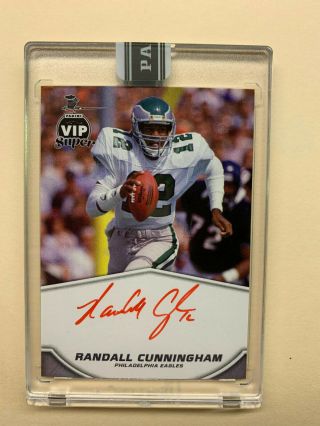Randall Cunningham 2019 Panini National Convention Vip Party Red Ink Auto