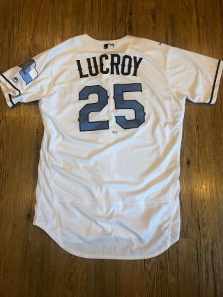 Jonathan Lucroy Fathers Day Texas Rangers Game Jersey Milwaukee Brewers