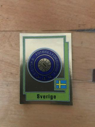Panini Europa 80 Sverige (sweeden) Foil Badge No254 Backing