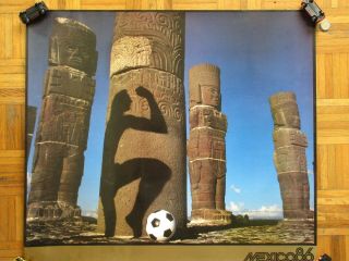 1986 Mexico Xiii Soccer World Cup Football Futbol Mexican Poster 2