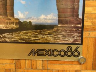 1986 MEXICO XIII SOCCER WORLD CUP FOOTBALL FUTBOL MEXICAN POSTER 2 5