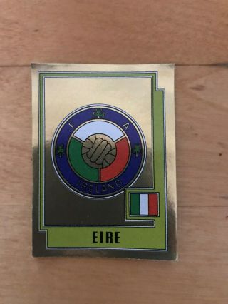 Panini Europa 80 Eire Foil Badge No199 Backing