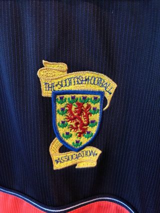 Scotland 1999 Away Soccer Jersey Shirt XL Umbro 4