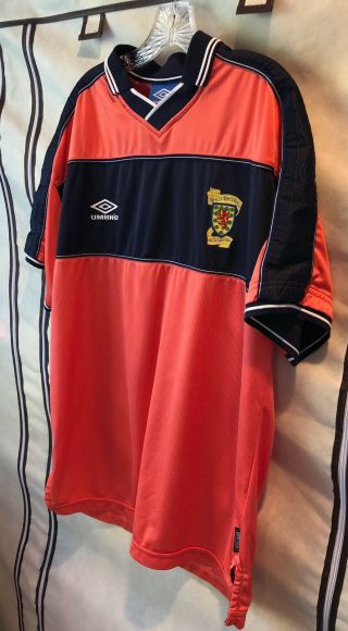 Scotland 1999 Away Soccer Jersey Shirt XL Umbro 6