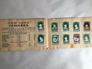 1961 Topps Baseball Stamp Album Filled w/ 181 Stamps Yogi Berra Yastrzemski Full 2