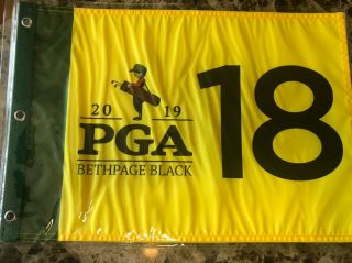 22019 Pga Bethpage Black Screen Print Golf Flag - Measures 12“ X 18“